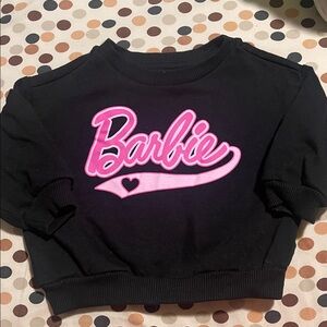 Barbie Black Sweatshirt with Pink Logo